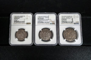 three Spanish Colonial rare coins, Texican Rare Coin, Tyler, TX
