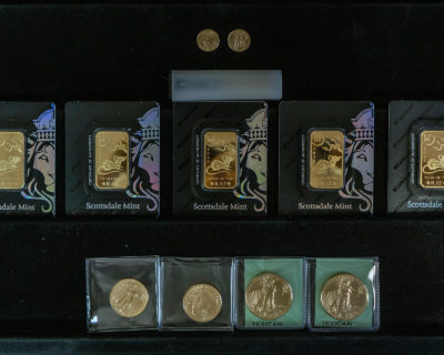 Gold Collage, Texican Rare Coin, Tyler, Texas